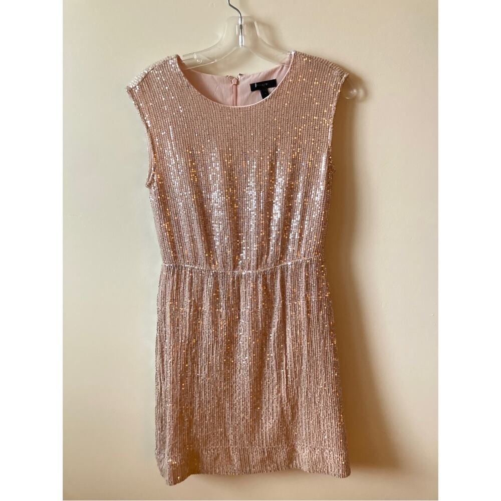 J.Crew Sequin Cap Sleeve Dress Blush /Rose Gold Size 2